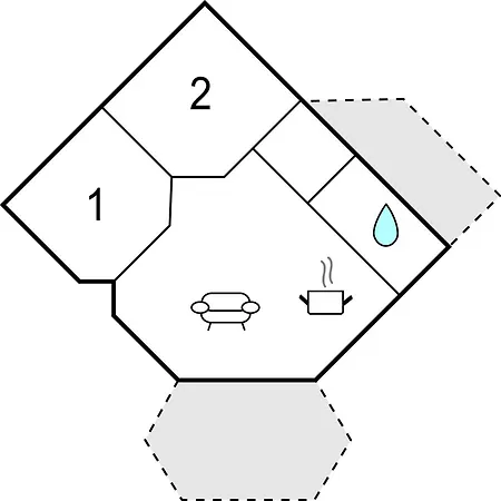 Apartment Sopark Lejl, 3 Gudhjem